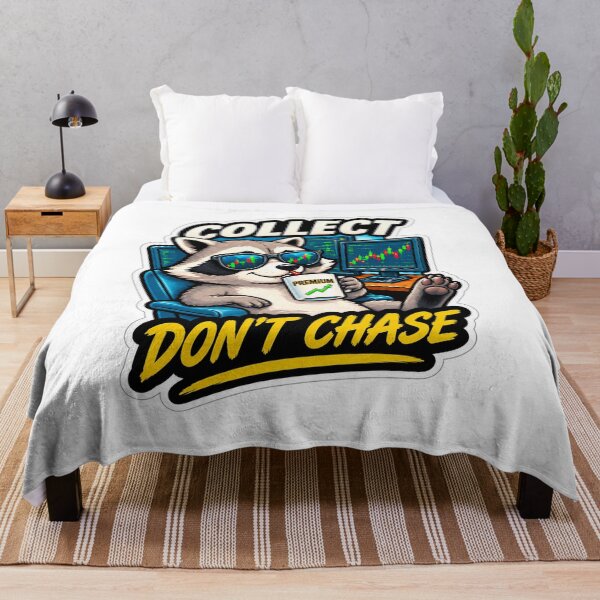 Item preview, Collect Don’t Chase Raccoon Trader designed and sold by VolatilityEdge.