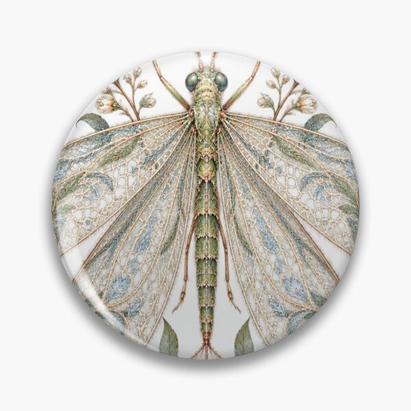 Item preview, Ornamental Lacewing Botanical Insect Lace Illustration designed and sold by Peak Pop Designs | Funny Gifts, Cozy Art & Cute Animals .