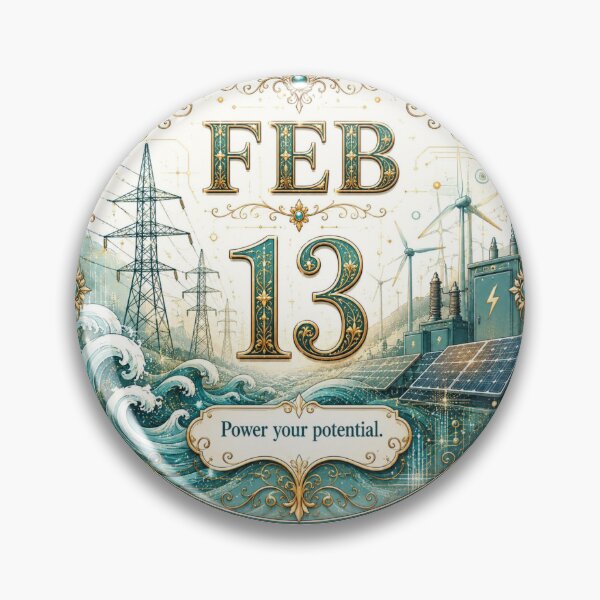 Item preview, February 13 Energy Birthday Inspirational Design designed and sold by LunaMoments.