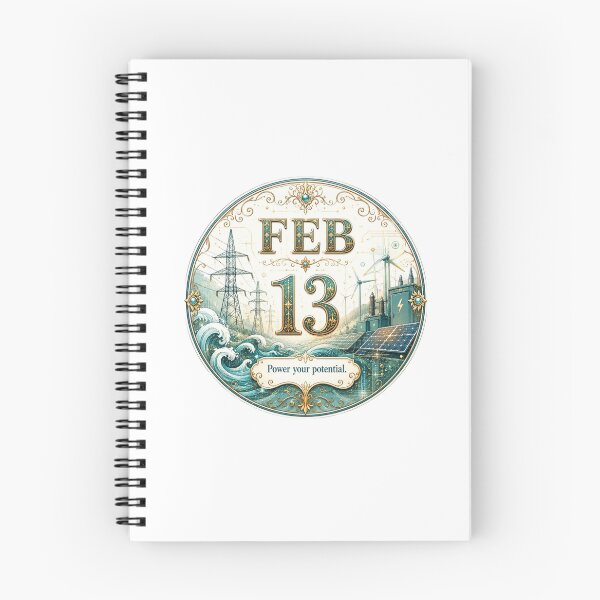 Item preview, February 13 Energy Birthday Inspirational Design designed and sold by LunaMoments.