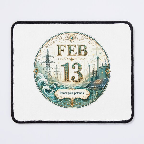 Item preview, February 13 Energy Birthday Inspirational Design designed and sold by LunaMoments.
