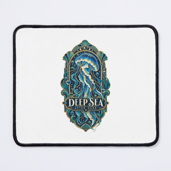 Item preview, Deep Sea After Dark Art Deco Jellyfish Ocean Design designed and sold by Peak Pop Studio..