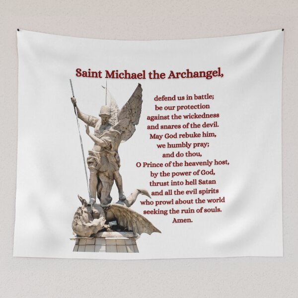 Item preview, Saint Michael Prayer designed and sold by CatholicConcept.
