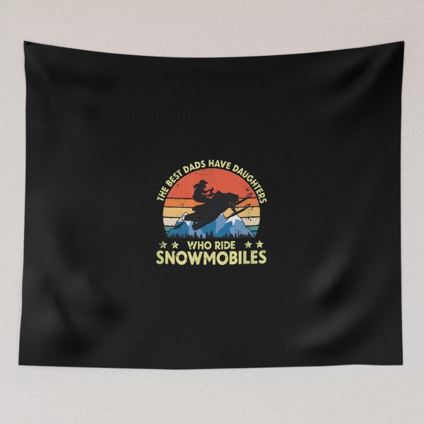 Item preview, Best Dads Have Daughters Who Ride Snowmobiles Vintage Sunset designed and sold by morckdene.