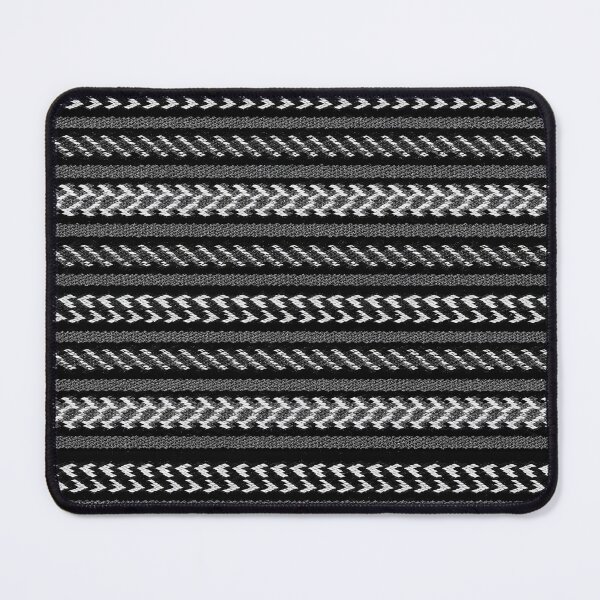 Item preview, Black and Silver Woven Folk Pattern designed and sold by DansCreations42.