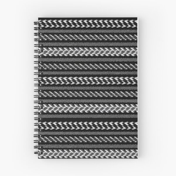 Item preview, Black and Silver Woven Folk Pattern designed and sold by DansCreations42.