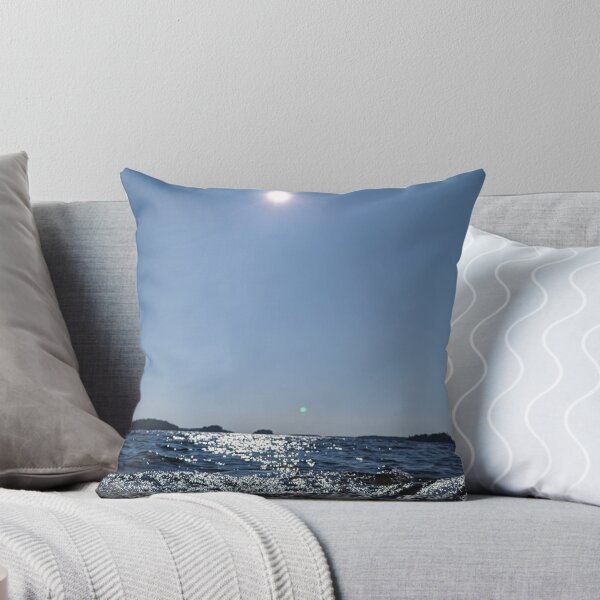 Item preview, Sun Flare Over Choppy Lake Water designed and sold by Adventure Ambience Studio.