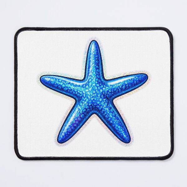 Item preview, Blue Glitter Starfish Sticker Design designed and sold by KenworksDigital.