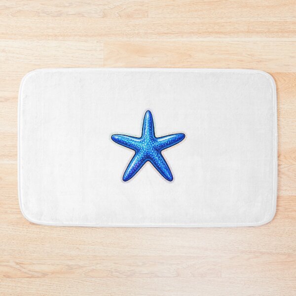 Item preview, Blue Glitter Starfish Sticker Design designed and sold by KenworksDigital.