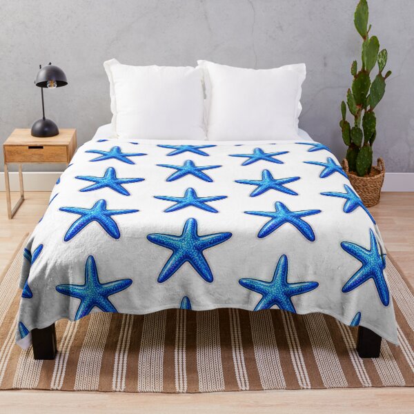 Item preview, Blue Glitter Starfish Sticker Design designed and sold by KenworksDigital.