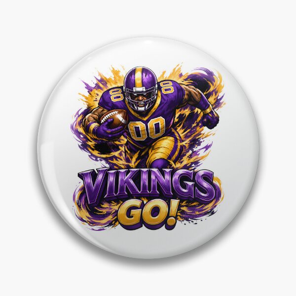 Aperçu de l'œuvre Allez les Vikings ! Fan de football américain des Vikings du Minnesota n° 0124 créée et vendue par GLUVY-THEME.