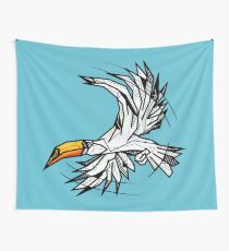 Geometric toucan Wall Tapestry