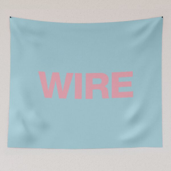 Item preview, Wire Band Minimalist Typography Post-Punk Music Art designed and sold by Lifer Art and Design.