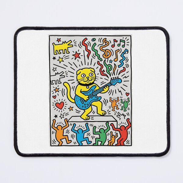 Item preview, Scottish Fold Rock Star Pop Art designed and sold by PictoVibe.