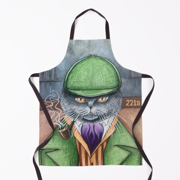 Item preview, Sherlock Holmes, the British Shorthair Detective! designed and sold by Meowerks! Animal Art By Lynn Landers-Dickinson.