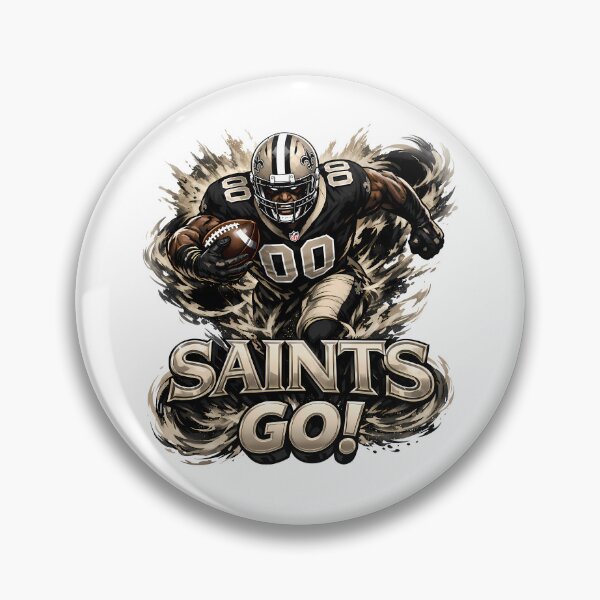 Item preview, ¡Vamos, Saints! Aficionado al fútbol americano de los New Orleans Saints #0125 designed and sold by GLUVY-THEME.