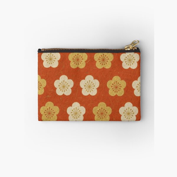 Item preview, Japanese Ume Plum Blossom Pattern Red and Gold designed and sold by vekotpu.