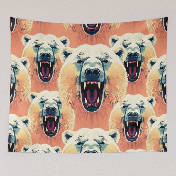 Item preview, Roaring Polar Bear Pattern designed and sold by pUNKnown.