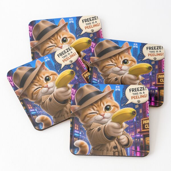 Item preview, Paws and Clues - Cute Detective Cat Winking designed and sold by SALVO180674.