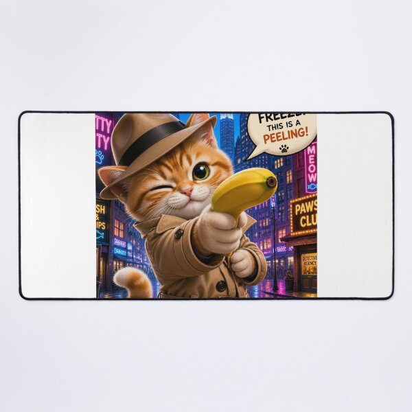 Item preview, Paws and Clues - Cute Detective Cat Winking designed and sold by SALVO180674.