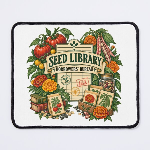 Item preview, Vintage Seed Library Garden Bureau designed and sold by Mosslume Studio.
