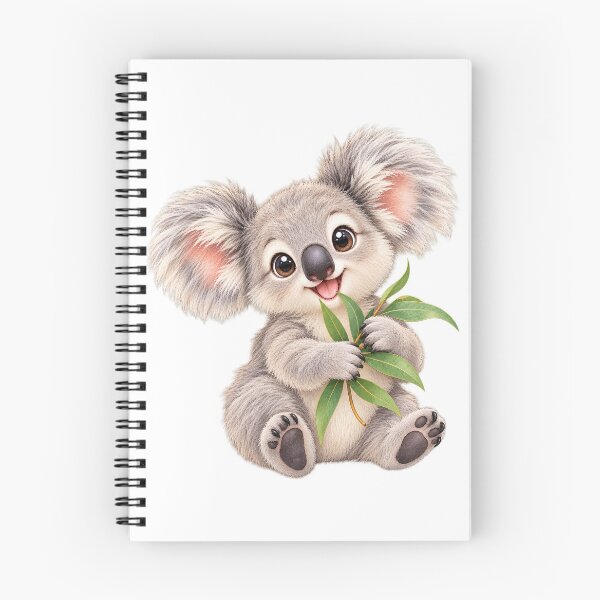 Item preview, Cute Baby Koala Holding Eucalyptus Leaves designed and sold by Haleema Rauf.