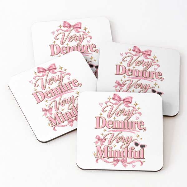 Item preview, Very Demure Very Mindful Pink Glam Quote designed and sold by thebigleebowski.