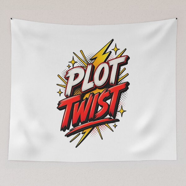 Item preview, Plot Twist Bold Comic Pop Culture Design designed and sold by thebigleebowski.