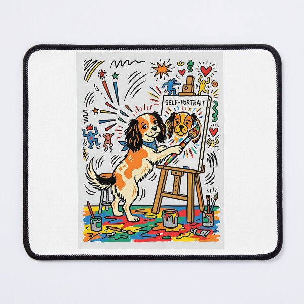 Item preview, Cavalier Self-Portrait Artist Pop Art designed and sold by PictoVibe.