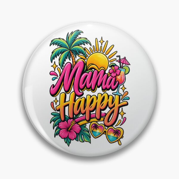 Artikelvorschau, Mama Happy Tropical Reality TV Zitat entworfen und verkauft von thebigleebowski.