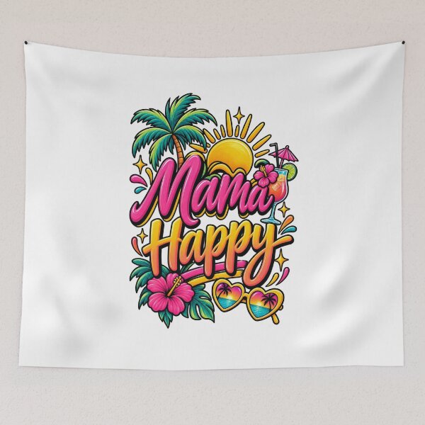 Item preview, Mama Happy Tropical Reality TV Quote designed and sold by thebigleebowski.