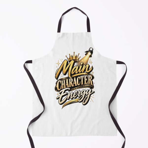 Item preview, Main Character Energy Gold Glam Quote designed and sold by thebigleebowski.
