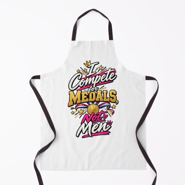 Item preview, Compito por medallas, no por hombres. Frase divertida de un reality show. designed and sold by thebigleebowski.