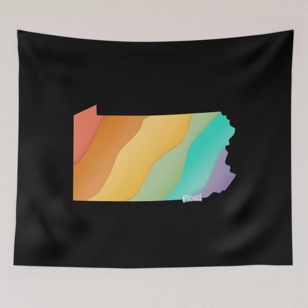 Item preview, Pennsylvania Pride Textured Pastel Rainbow designed and sold by AlysiaAguiar.