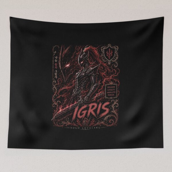 Item preview, Igris Solo Leveling Blood Red Commander Art designed and sold by SirLivy.