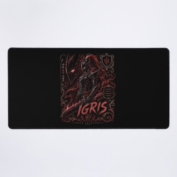 Item preview, Igris Solo Leveling Blood Red Commander Art designed and sold by SirLivy.