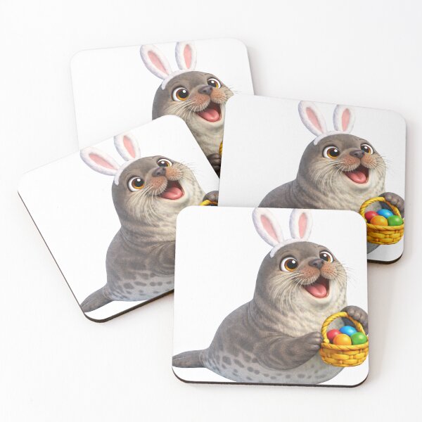 Item preview, Bearded Seal Easter Bunny designed and sold by Sillytoe.