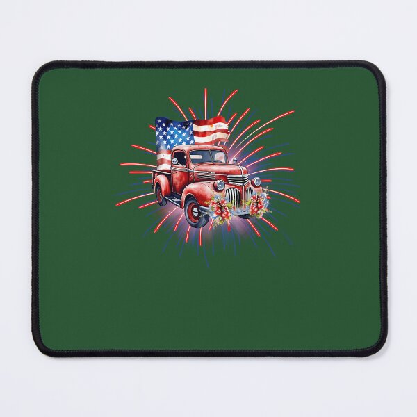 Item preview, Co4Th Of July Vintage Truck American 51 designed and sold by GvenceJewelry.