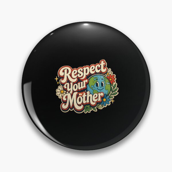 Item preview, Women's Respect Your Mother! Retro Inspired Quote Groovy Disco Ball designed and sold by PaletteArc.