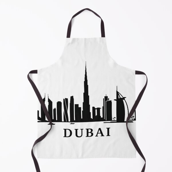 Item preview, Dubai Skyline Minimalist Black Silhouette Typography designed and sold by larbimalki.