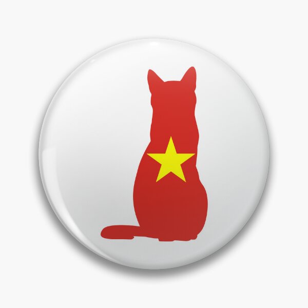 Item preview, Vietnamese Cat Flag designed and sold by wickedcartoons.