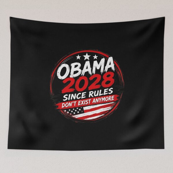 Item preview, Vintage Obama 2028 Since Rules Don't Exist Anymore designed and sold by PaletteArc.