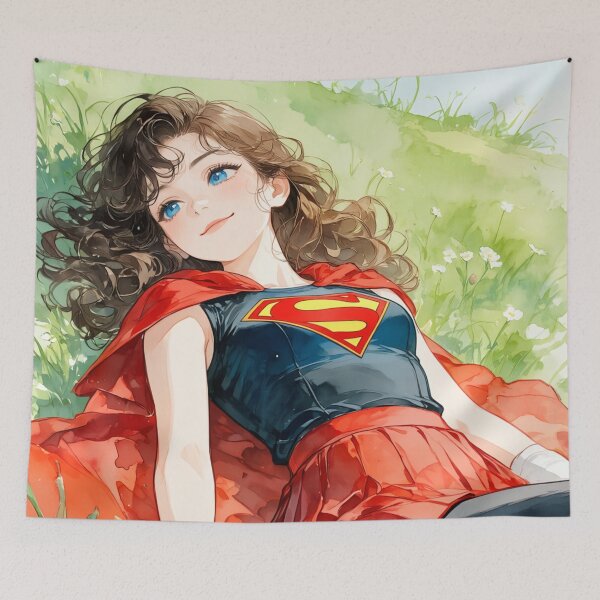 Item preview, Supergirl de primavera designed and sold by ColourLibrary.