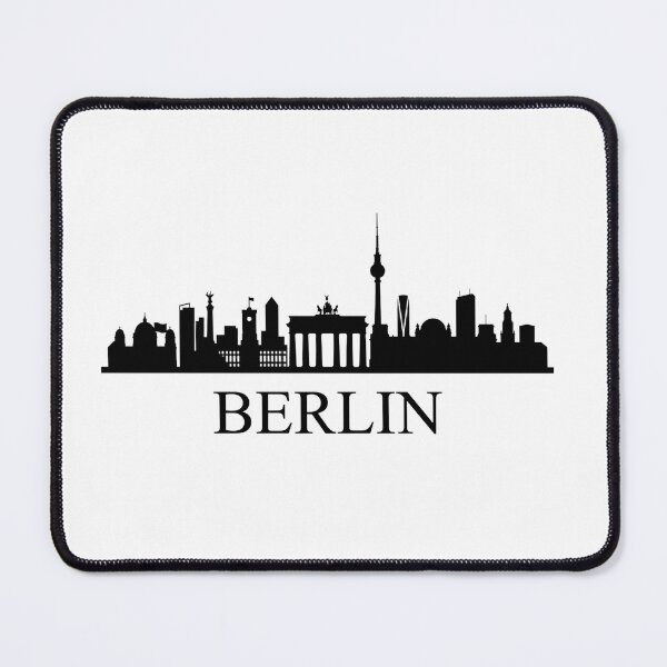 Item preview, Berlin Skyline Minimalist Black Silhouette Typography designed and sold by larbimalki.