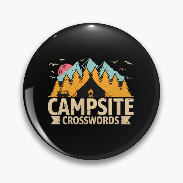 Item preview, Campsite Crosswords Vintage Retro Camping Adventure designed and sold by vitoloda.