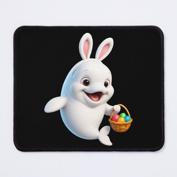 Item preview, Beluga Whale Easter Bunny designed and sold by Sillytoe.