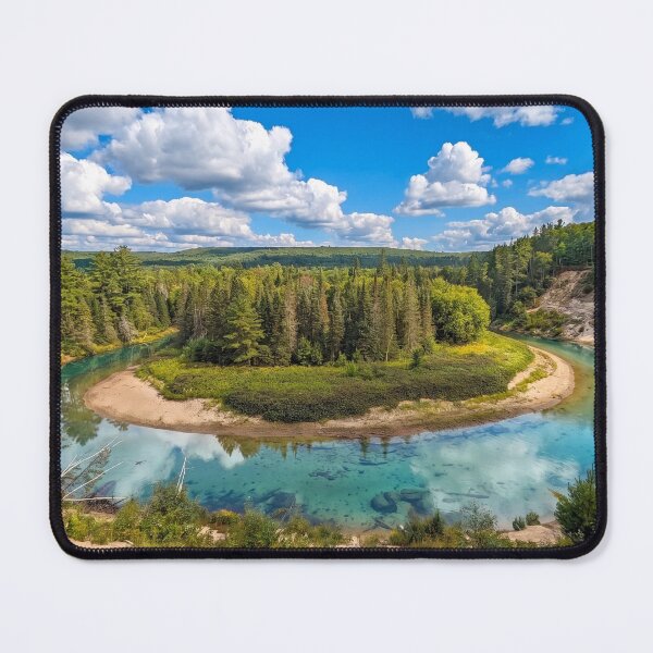 Item preview, Horseshoe River Bend Turquoise Forest Vista designed and sold by Adventure Ambience Studio.