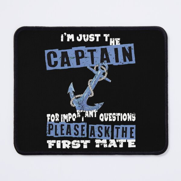Item preview, Captain First Mate Anchor Nautical Humorous Design designed and sold by vitoloda.