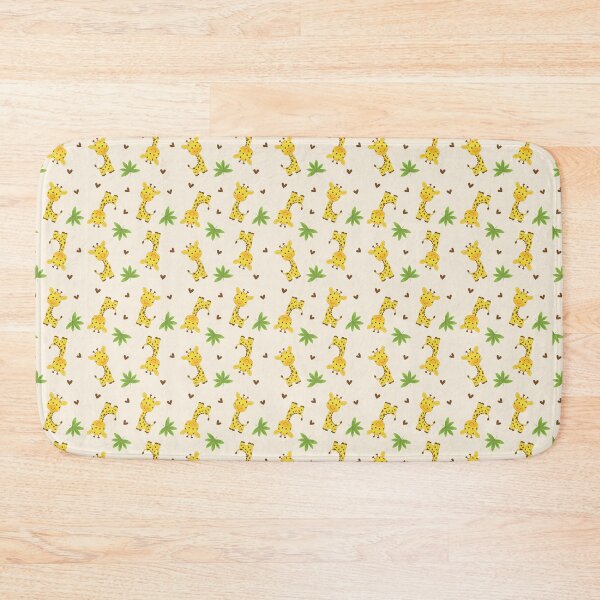 Item preview, Baby Giraffe and Palm Leaves Seamless Pattern designed and sold by Sietiva Diseño Creativo.