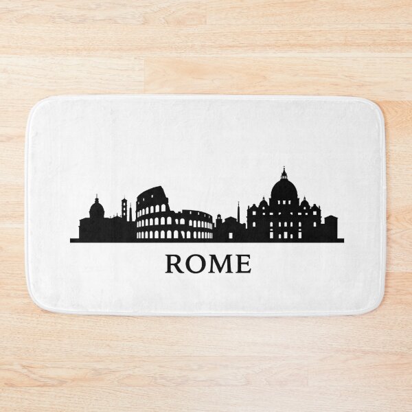 Item preview, Rome Skyline Minimalist Black Silhouette Typography designed and sold by larbimalki.